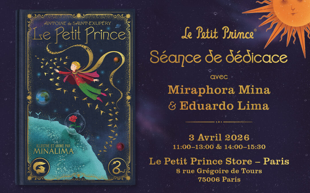 Miraphora Mina et Eduardo Lima à Paris pour dédicacer Le Petit Prince